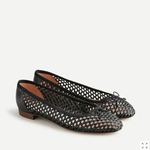 J. Crew Black Kiki Ballet Flats, size 12, NIB